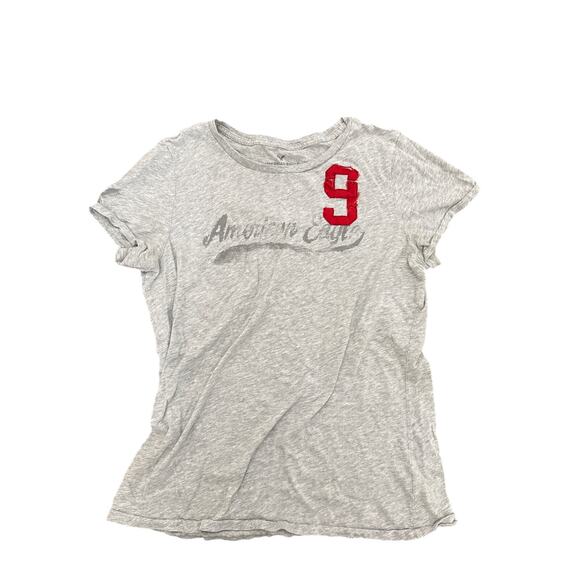 American Eagle Outfitters Other - Vintage AEO American Eagle Girls Youth Size Large Gray Short Sleeve Shirt